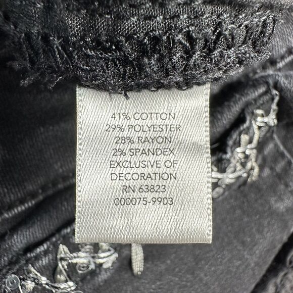 Christopher & Banks Size 16 Long High Rise Straight Leg Jeans Denim Pants 36x32 - Picture 9 of 10